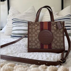 Coach Brown and Tan Crossbody Bag